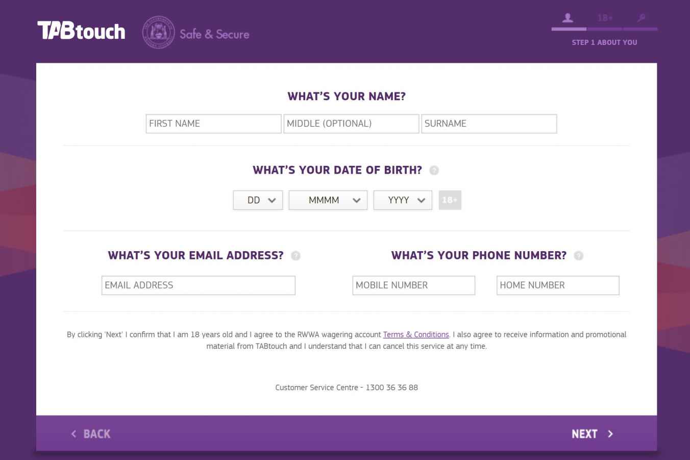 How to reset your password on TAB NSW login page?