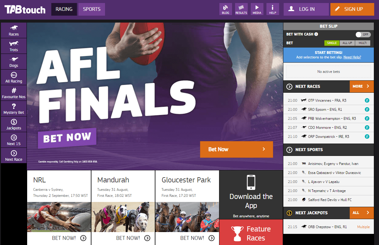 how to check tabtouch results today online